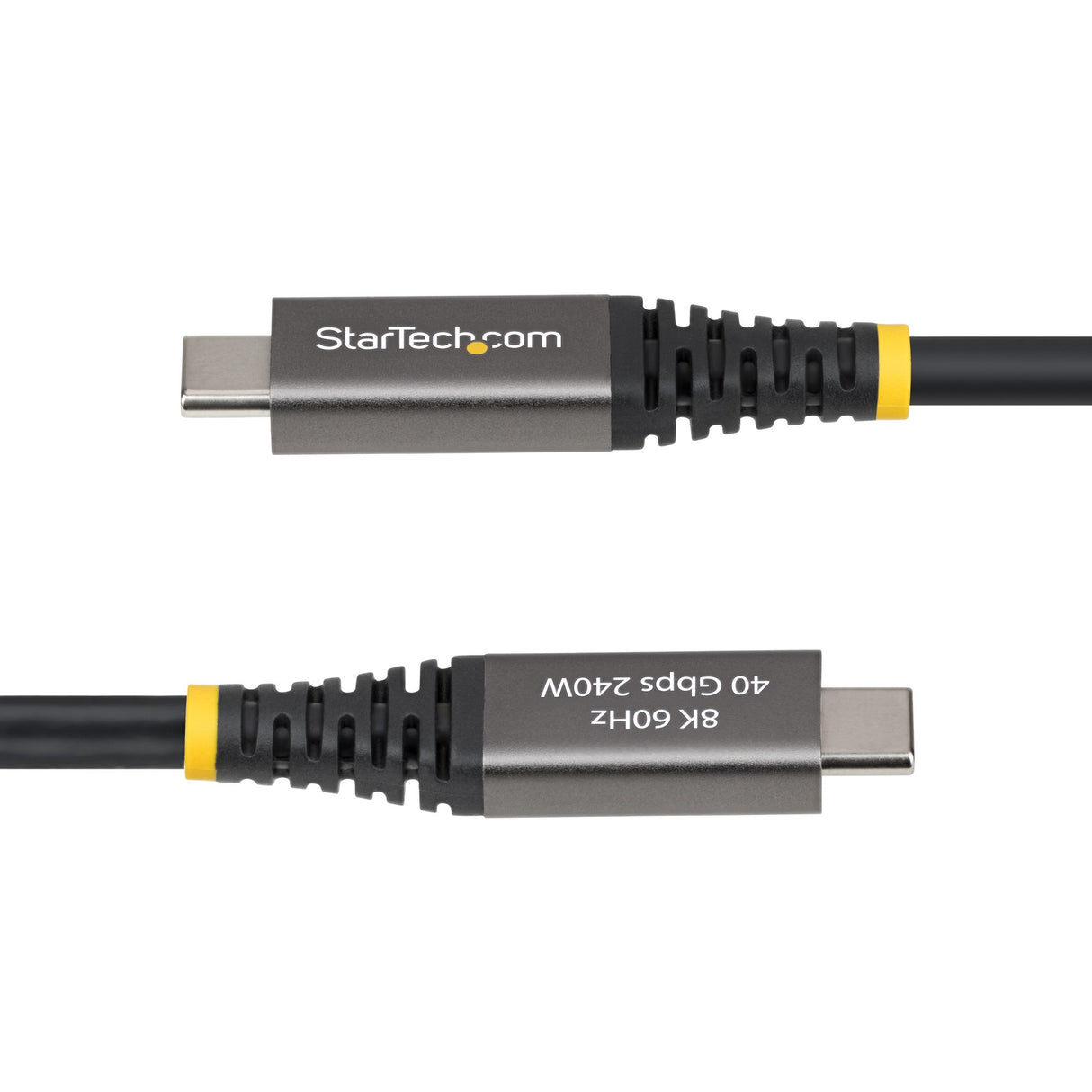 StarTech.com 6ft (1.8m) Active USB4 Cable, 40Gbps, 240W PD, 8K 60Hz/4K 240Hz DP2.1 DP40, TPE Jacket, Thunderbolt 4 Compatible USB-C Cable - Black USB-C Cord