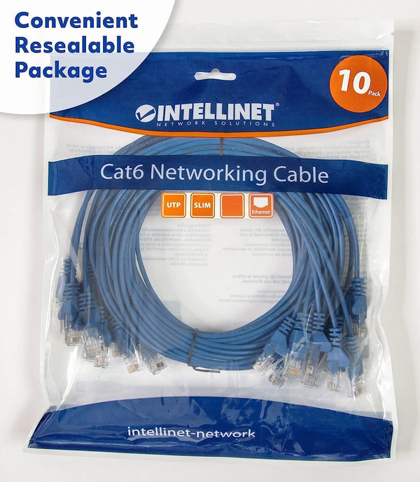 Intellinet 742566 networking cable Blue 5 m Cat6 U/UTP (UTP)