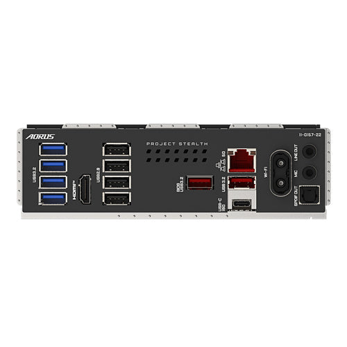GIGABYTE B850 AORUS STEALTH Motherboard - AMD Ryzen 9000 Series CPUs, 14+2+2 Phases Digital VRM, up to 8200MHz DDR5 (OC), 2xPCIe 5.0 + 2xPCIe 4.0 M.2, WIFI 7, 5 GbE LAN, USB 3.2 Gen 2