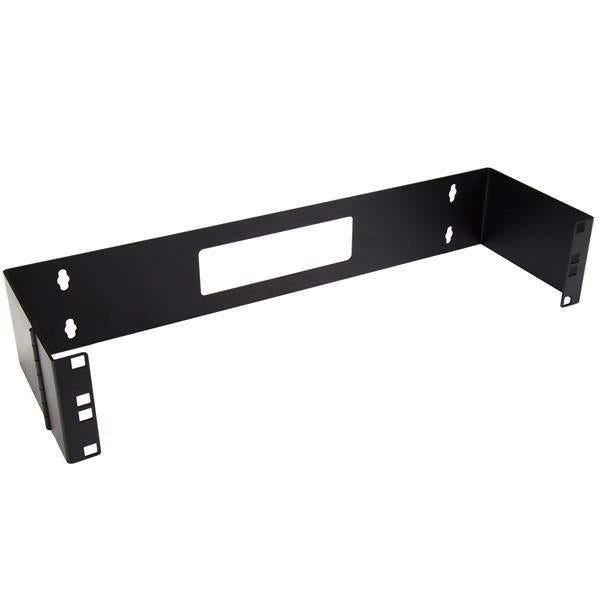 StarTech.com 2U Hinged Wall Mount Patch Panel Bracket - 6 inch Deep - 19" Patch Panel Swing Rack for Shallow Network Equipment- 22lbs