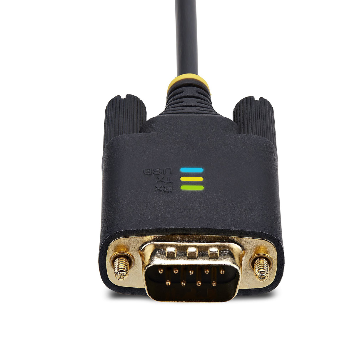 StarTech.com 3.3ft (1m) USB to Serial Adapter Cable, COM Retention, Interchangeable Screws/Nuts, USB-A to DB9 RS232, FTDI IC, ESD Protection, Windows/macOS/Linux
