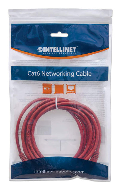 Intellinet 740241 networking cable Red 10 m Cat6 U/UTP (UTP)