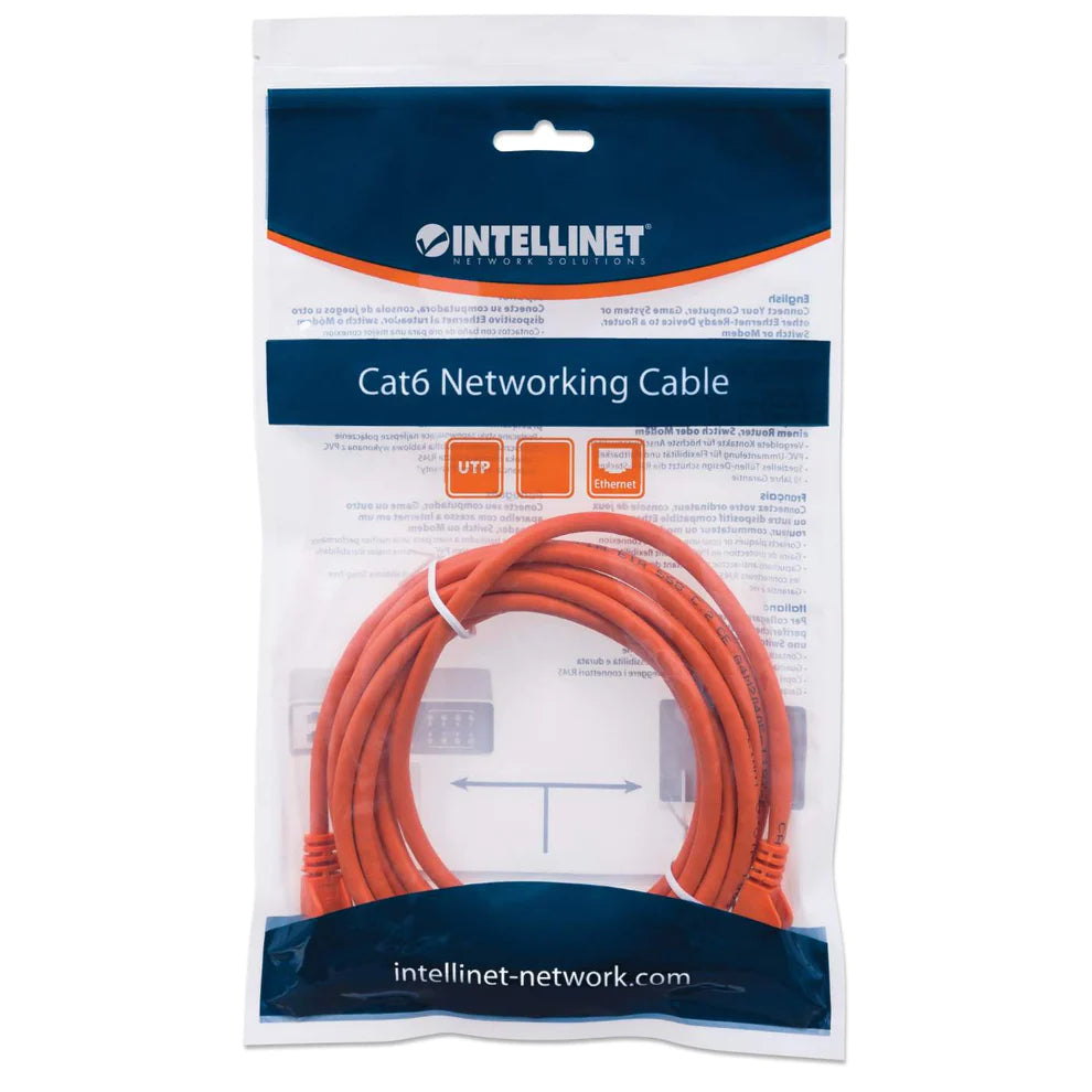 Intellinet IEC-C6-OR-75 networking cable Orange 22.5 m Cat6a U/UTP (UTP)