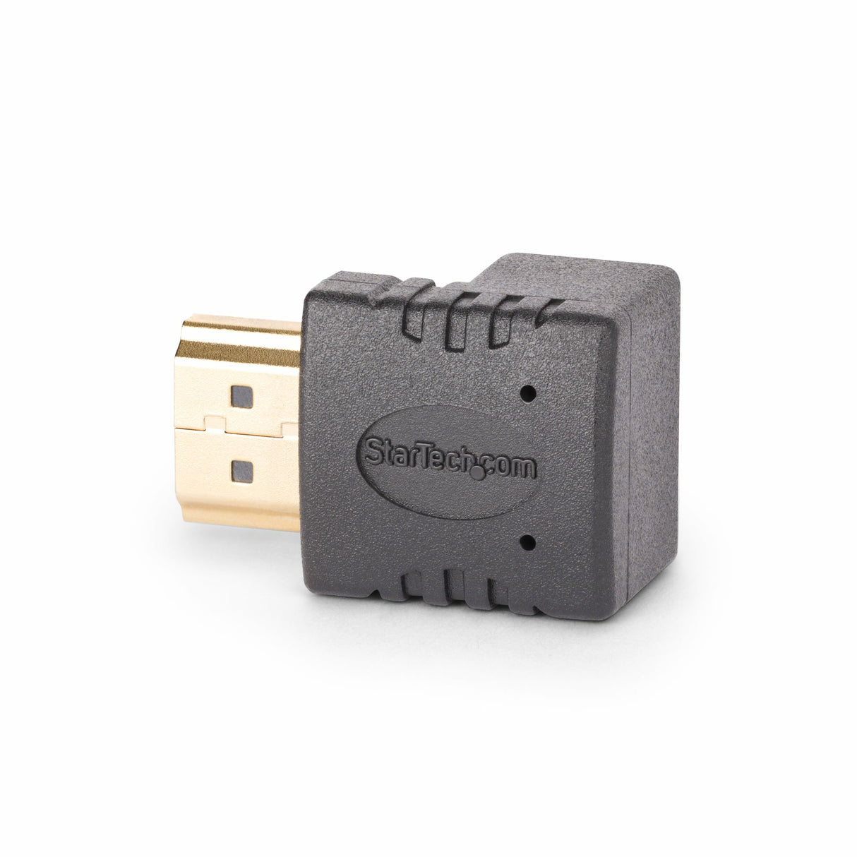 StarTech.com Up Angle HDMI 2.0 Adapter, Male to Female, Vertical 90-Degree Angled HDMI Port Saver, 4K 60Hz, High Speed HDMI Connector Extension, M/F