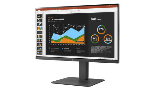 LG 24BR650B-C computer monitor 60.5 cm (23.8") 1920 x 1080 pixels Full HD LED Grey