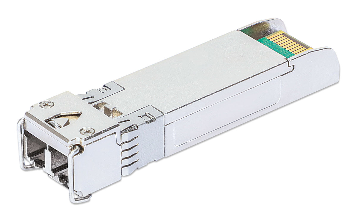 Intellinet Transceiver Module Optical, 10 Gigabit Fiber SFP+, 10GBase-SR (LC) Multi-Mode Port, 300m, Wavelength 850nm, Ethernet, Fibre, HPE Compliant, Equivalent to HPE J9150A / J9150D / JD092A / JD092B, Three Year Warranty