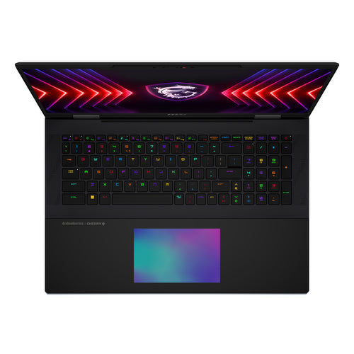 MSI Titan 18 HX A14VIG-082CA Intel® Core™ i9 i9-14900HX Laptop 45.7 cm (18") UHD+ 64 GB DDR5-SDRAM 2 TB SSD NVIDIA GeForce RTX 4090 Wi-Fi 7 (802.11be) Windows 11 Pro Black