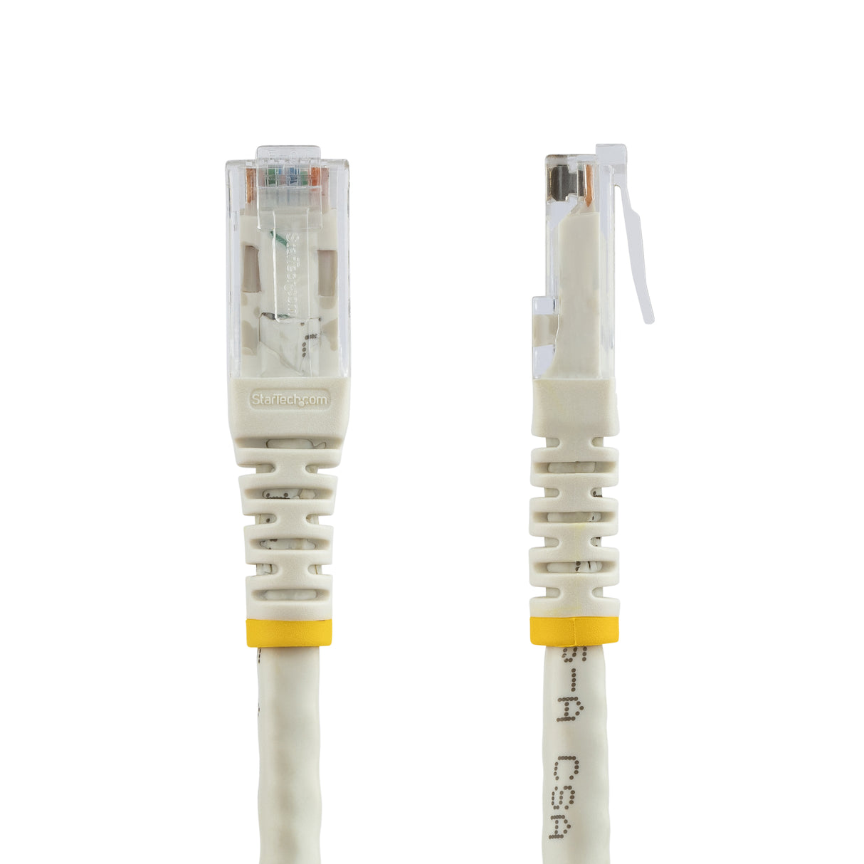 StarTech.com 15ft CAT6 Ethernet Cable - White CAT 6 Gigabit Ethernet Wire -250MHz 100W PoE RJ45 UTP Molded Network/Patch Cord w/Strain Relief/ Individually Tested