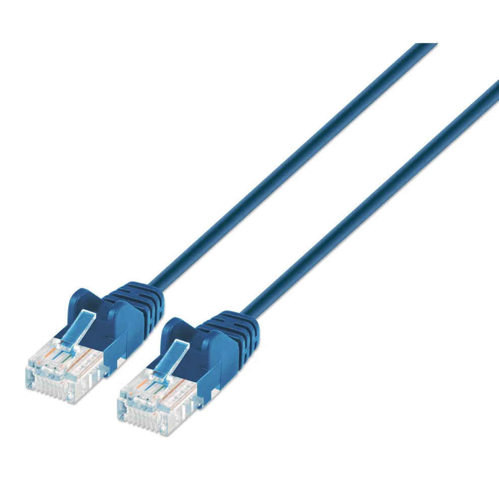 Intellinet IEC-C6-BL-1-SLIM networking cable Black 0.3 m Cat6a U/UTP (UTP)