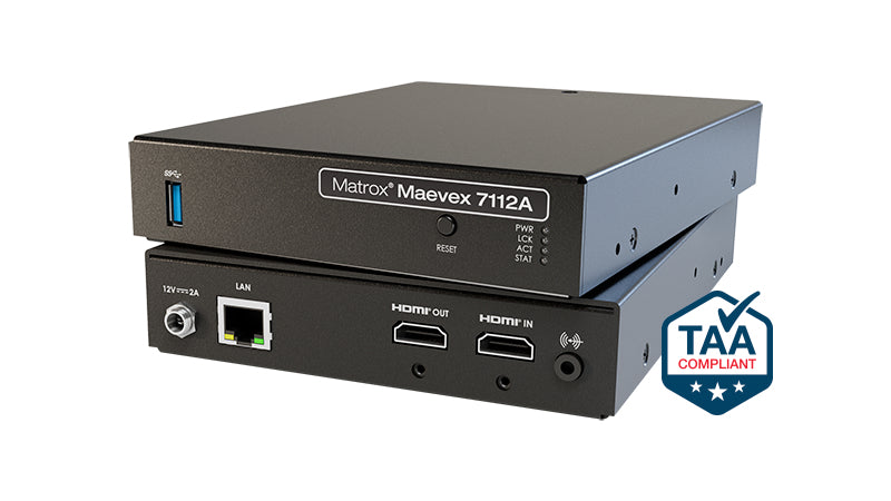 Matrox Maevex 7112A Single-Channel 4K H.264 Encoder