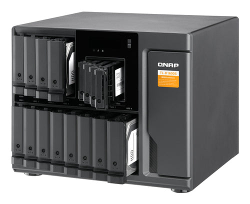 QNAP TL-D1600S storage drive enclosure HDD/SSD enclosure Black, Grey 2.5/3.5"