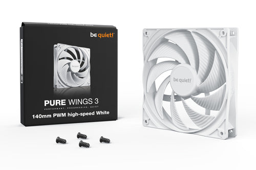 be quiet! Pure Wings 3 140mm PWM high-speed White Computer case Fan 14 cm 1 pc(s)