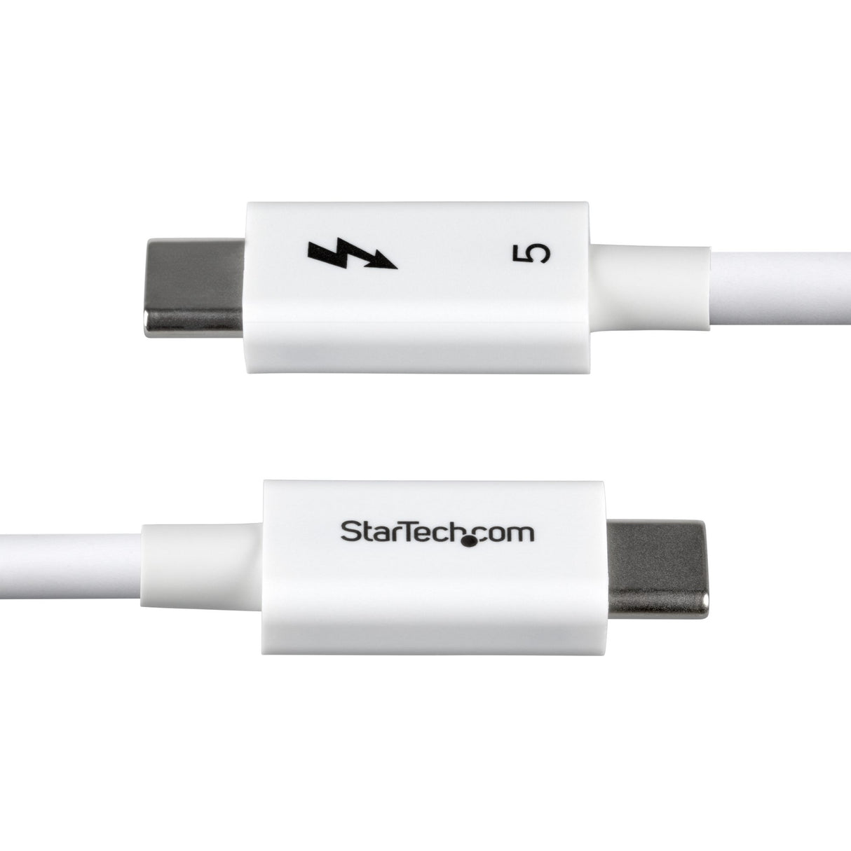 StarTech.com 2.6ft (80cm) Thunderbolt 5 Cable, 80Gbps/Up to 120Gbps, 240W PD, 8K 60Hz, Certified Thunderbolt Cable, Compatible w/Thunderbolt 4/USB4/USB-C - White