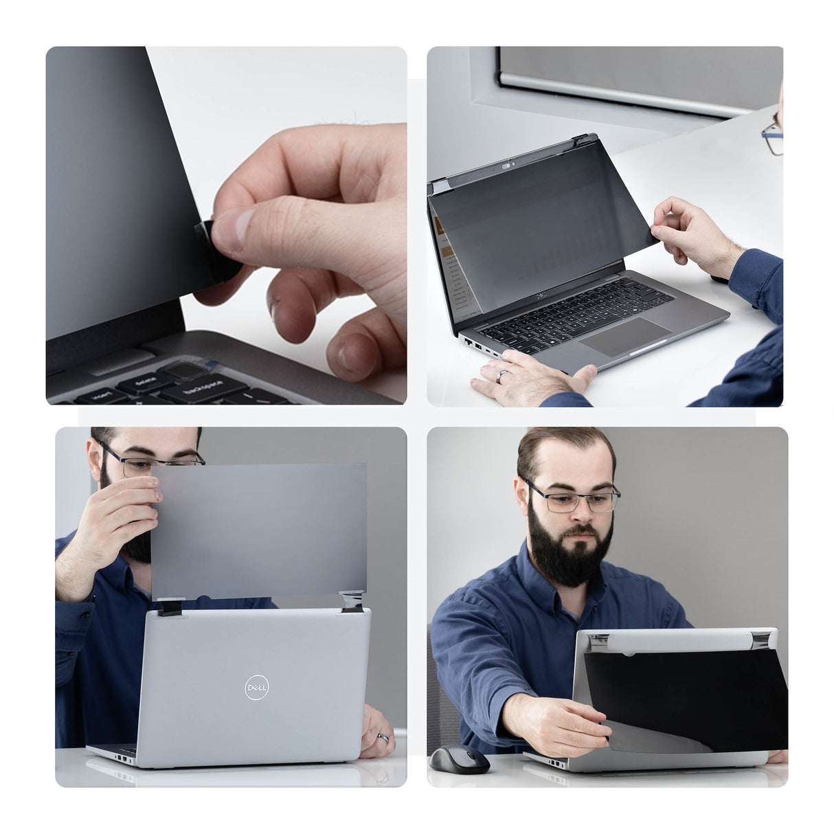 StarTech.com 15.6-inch 16:10 Bright Privacy Screen Filter with Touch, Flip-Over, 75% Light Transmittance, Anti-Glare Privacy Filter, +/- 30 Deg. View Angle