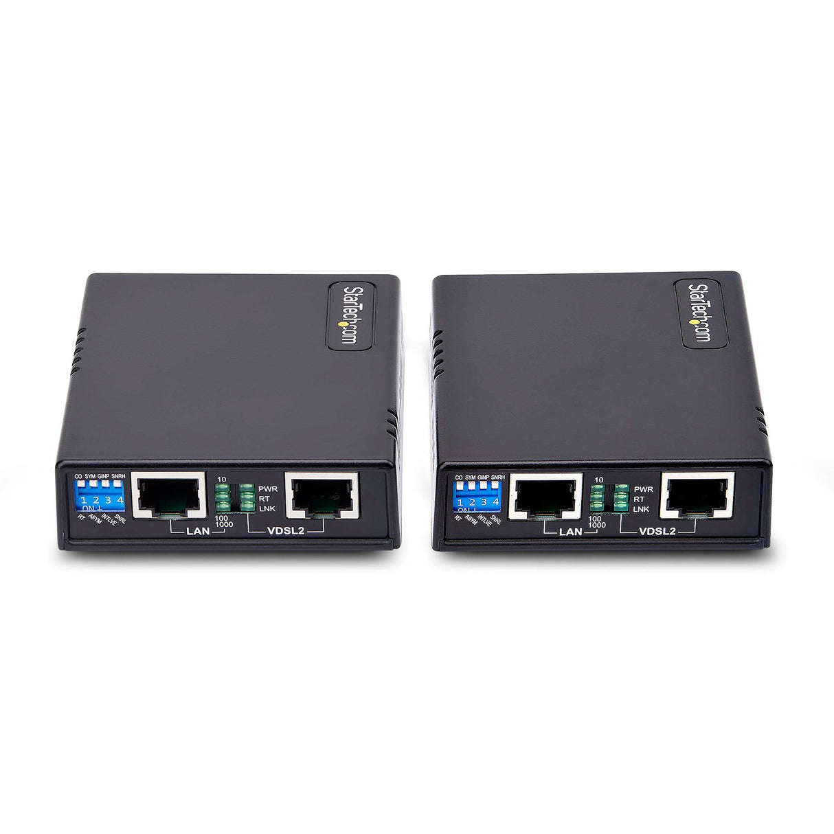 StarTech.com VDSL2 Ethernet Extender Kit over Single Pair Wire, Up to 0.6mi (1km) Long Range LAN Repeater over Phone Line/CAT5e/CAT6, Up to 300Mbps, Replacement for 110VDSLEXT - TAA