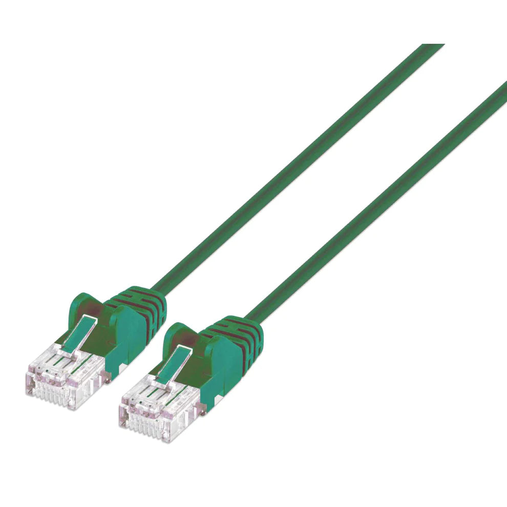 Intellinet IEC-C6-GR-7-SLIM networking cable Green 2 m Cat6 U/UTP (UTP)