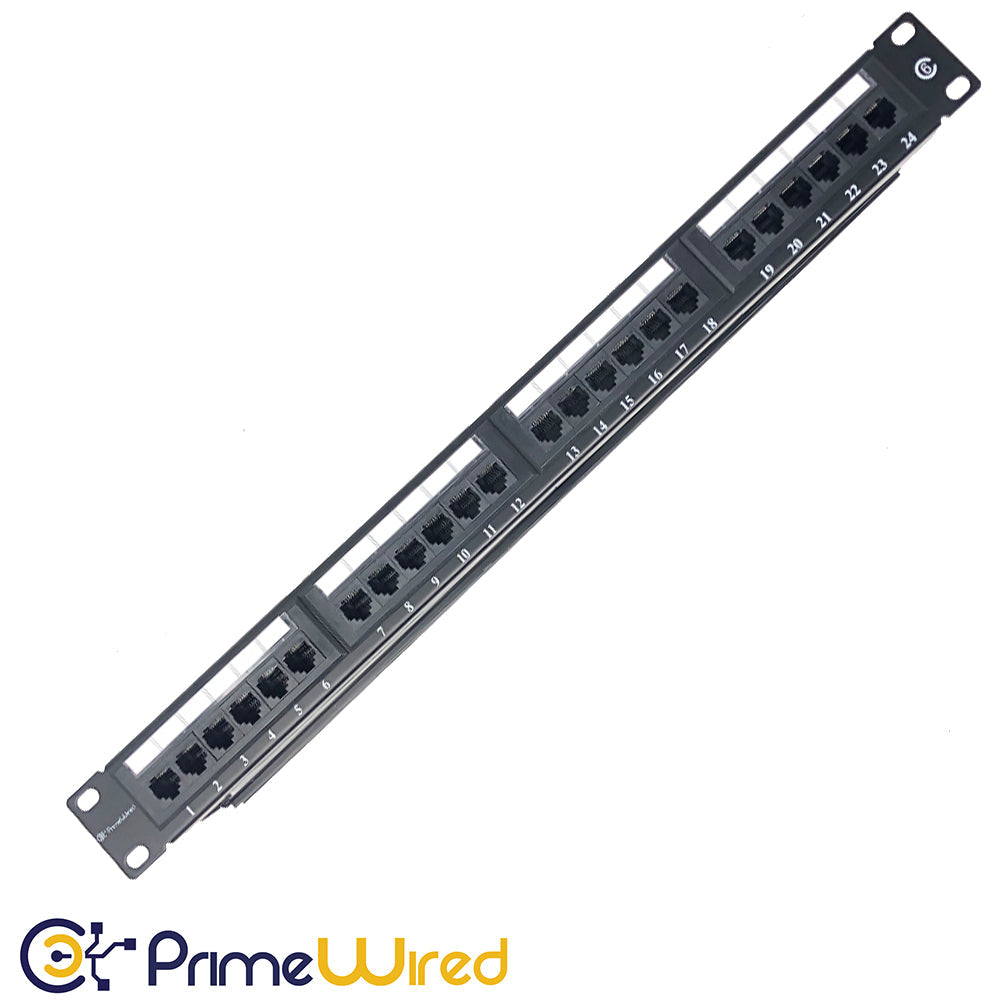Primewired Patch Panel Cat6 110 Type 24 Port 1U