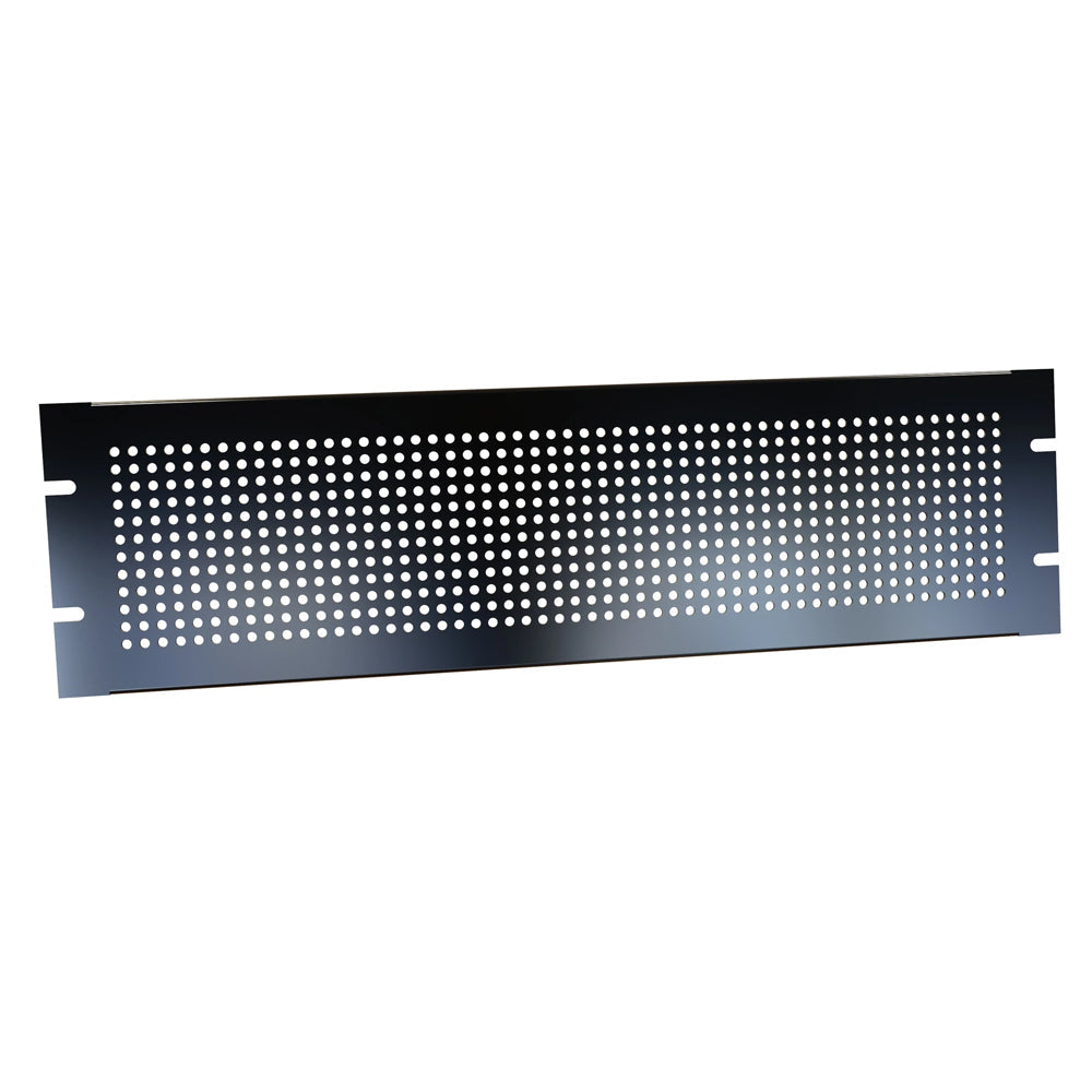 Hammond PPFS Series, Perforated Steel Rack Panel, Black, 1U