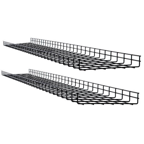 Tripp Lite Cable Tray Wire Mesh (12 in. x 2 in. x 5 ft.), 2-Pack