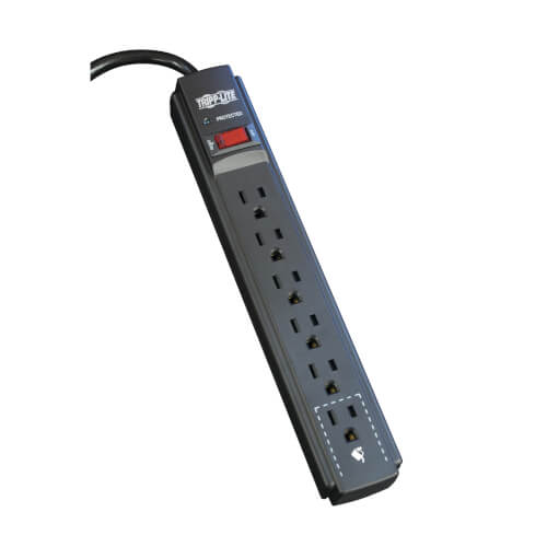 Tripp Lite Protect It! 6-Outlet Joules 790 6ft Cord Diagnostic LED - Black