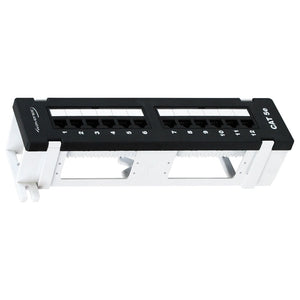 Wavenet Patch Panel C5E, 110-Type, 12-Port, Wall Mount, T568A/B