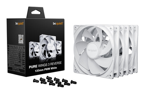 be quiet! Pure Wings 3 120mm | PWM Reverse White Triple-Pack Computer case Fan 12 cm 3 pc(s)