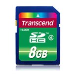 TRANSCEND 8GB SDHC  (CLASS 4)