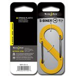 NITE IZE S-BINER PLASTIC SIZE #4 - YELLOW PKG
