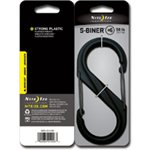 NITE IZE PLASTIC S-BINER SIZE #6 - BLACK W/BLACK GATES