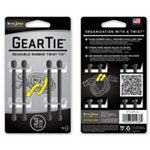 NITE IZE GEAR TIE 3"-FOLIAGE GREEN 4PK
