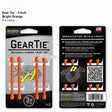 NITE IZE GEAR TIE 3"-BRIGHT ORANGE 4PK