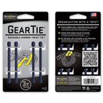 NITE IZE GEAR TIE 3"-DARK NAVY BLUE 4PK