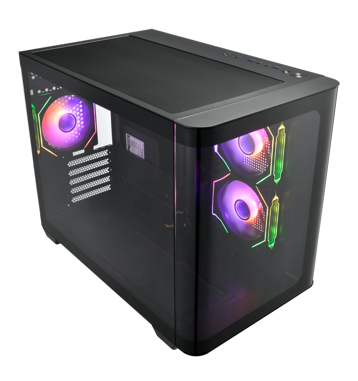 FSP S380-BA Case Mini Tower mITX, mATX Black ARGB