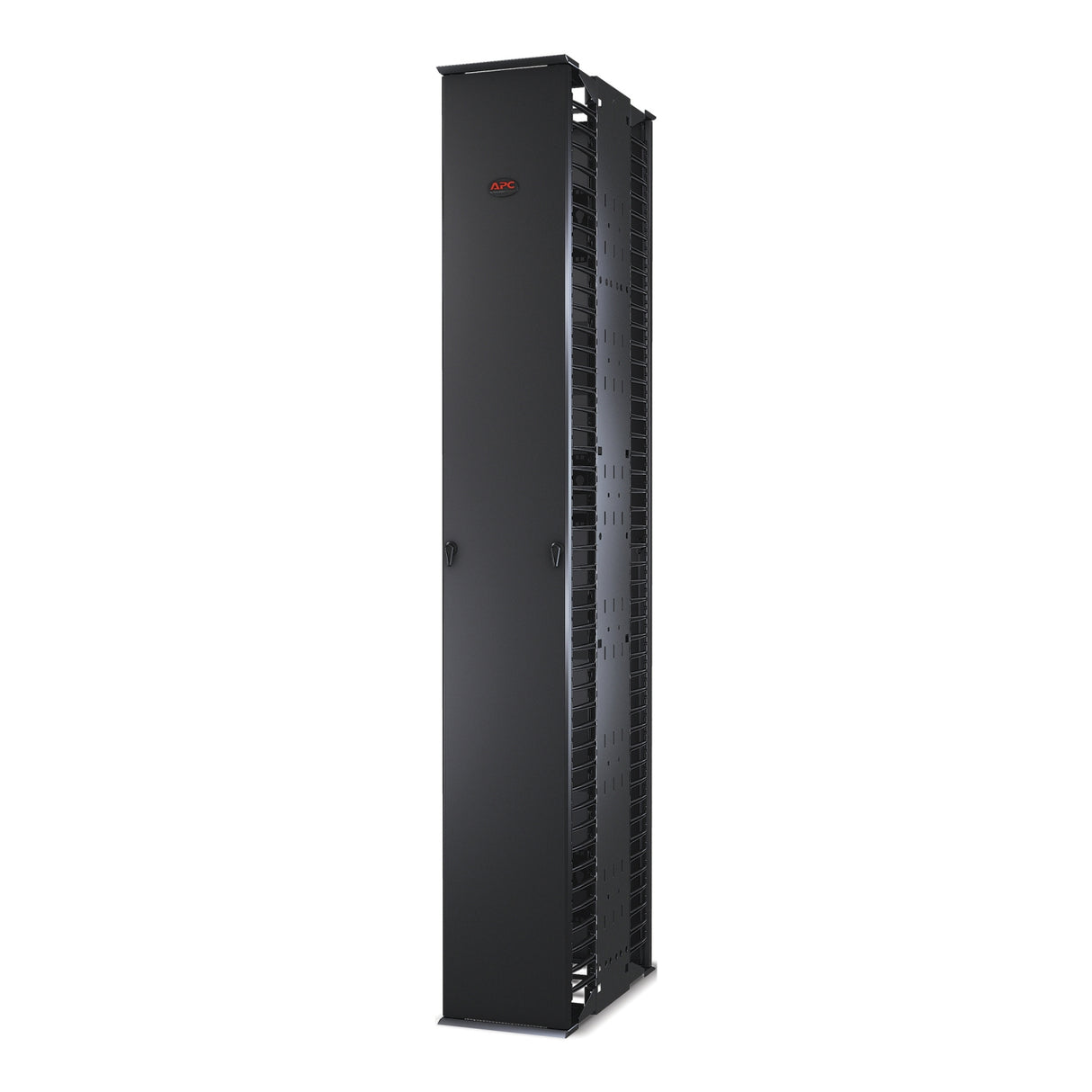 APC Performance, Vertical Cable Manager for 2 & 4 Post Racks, 84"H x 12"W, Double-Sided with Doors