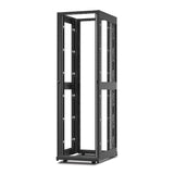 APC NetShelter AV, Server Rack Enclosure, 42U, 10-32 Threaded Rails, without Sides, Roofs, Doors, Black, 1991H x 600W x 806D mm