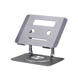StarTech.com Rotating Laptop Stand, 360 Swivel, Ergonomic Desk Riser for Computer, Elevated Tray w/ Adjustable Tilt, Max 11lb/5kg, Aluminum Build, Portable Design