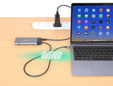 Manhattan USB-C Dock/Hub, Ports (x10): Ethernet, HDMI (x2 8k), USB-A (x5) and USB-C (x2), With Power Delivery (100W) to USB-C Port (Note additional USB-C wall charger and USB-C cable needed), USB 3.2 Gen 2, All Ports can be used at the same time...
