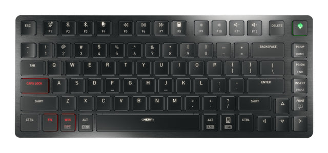 CHERRY KW X ULP 2.0 MINI keyboard Home/Office USB + RF Wireless + Bluetooth QWERTY US English Black