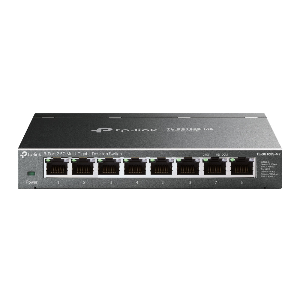 TP-Link TL-SG108S-M2 network switch Unmanaged L2 2.5G Ethernet (100/1000/2500) Desktop Black