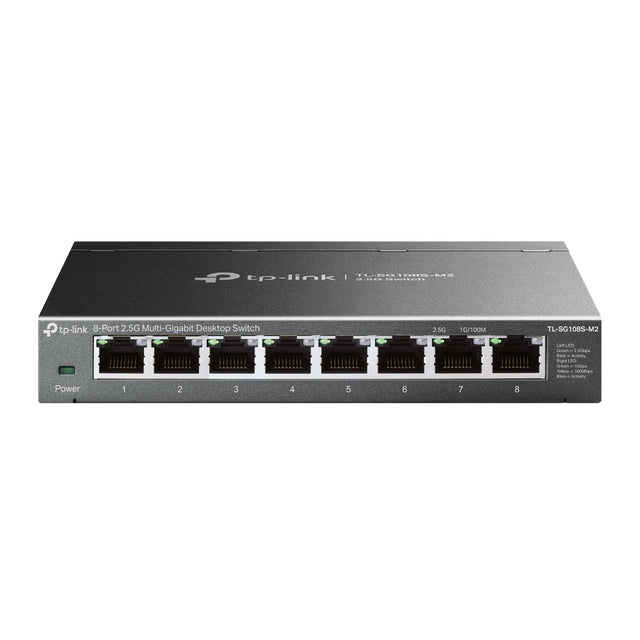 TP-Link TL-SG108S-M2 network switch Unmanaged L2 2.5G Ethernet (100/1000/2500) Desktop Black