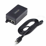 StarTech.com 1-Port Gigabit PoE+ Injector, 10M/100M/1G Ethernet, PoE/PoE+ (802.3af/802.3at), 30W Power Budget, Wall Mountable, Unmanaged Inline Power Over Ethernet - TAA