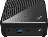 MSI Cubi N ADL Intel N100 Desktop PC, NUC, SFF, Mini Computer, HTPC, (4GB RAM, 128GB SSD, Windows 11 PRO), UHD Graphics/Type C/HDMI/DisplayPort/Dual LAN/WiFi 5/BT 5.1/VESA