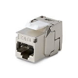StarTech.com Cat8 Keystone Jack, 6-Pack RJ45 Ethernet Keystone Jacks, STP Cat8 Wall Jack, 180-Degree Toolless