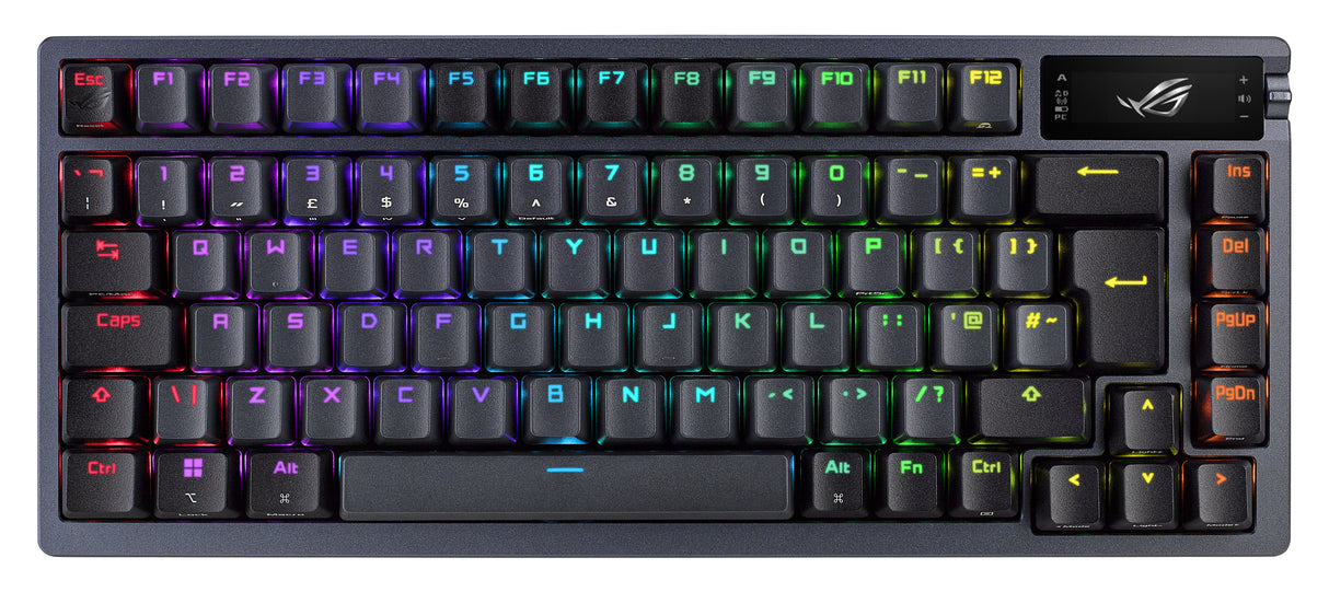 ASUS ROG AZOTH keyboard Gaming USB + RF Wireless + Bluetooth QWERTY US English Black