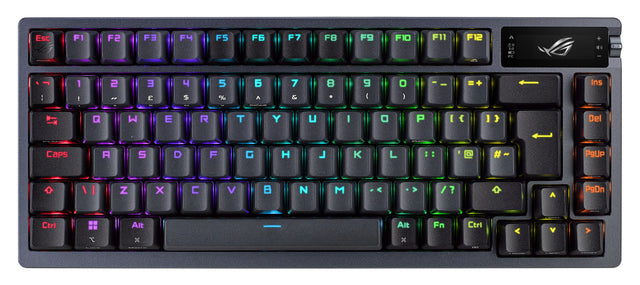 ASUS ROG AZOTH keyboard Gaming USB + RF Wireless + Bluetooth QWERTY US English Black