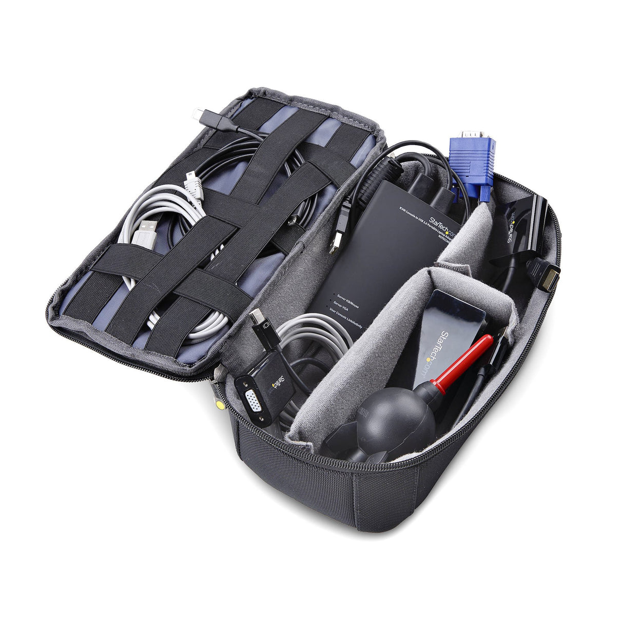 StarTech.com Portable Laptop Crash Cart Adapter, USB/VGA/Mini DisplayPort KVM Console, File Transfer and Video Capture, TAA Compliant