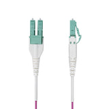 StarTech.com 50m (164ft) LC to LC (UPC) OM4 Multimode Fiber Optic Cable, Erika Violet, 50/125µm, 40G/100G, LOMMF/VCSEL, Uniboot Fiber Jumper Cord, OFNR Riser Rated
