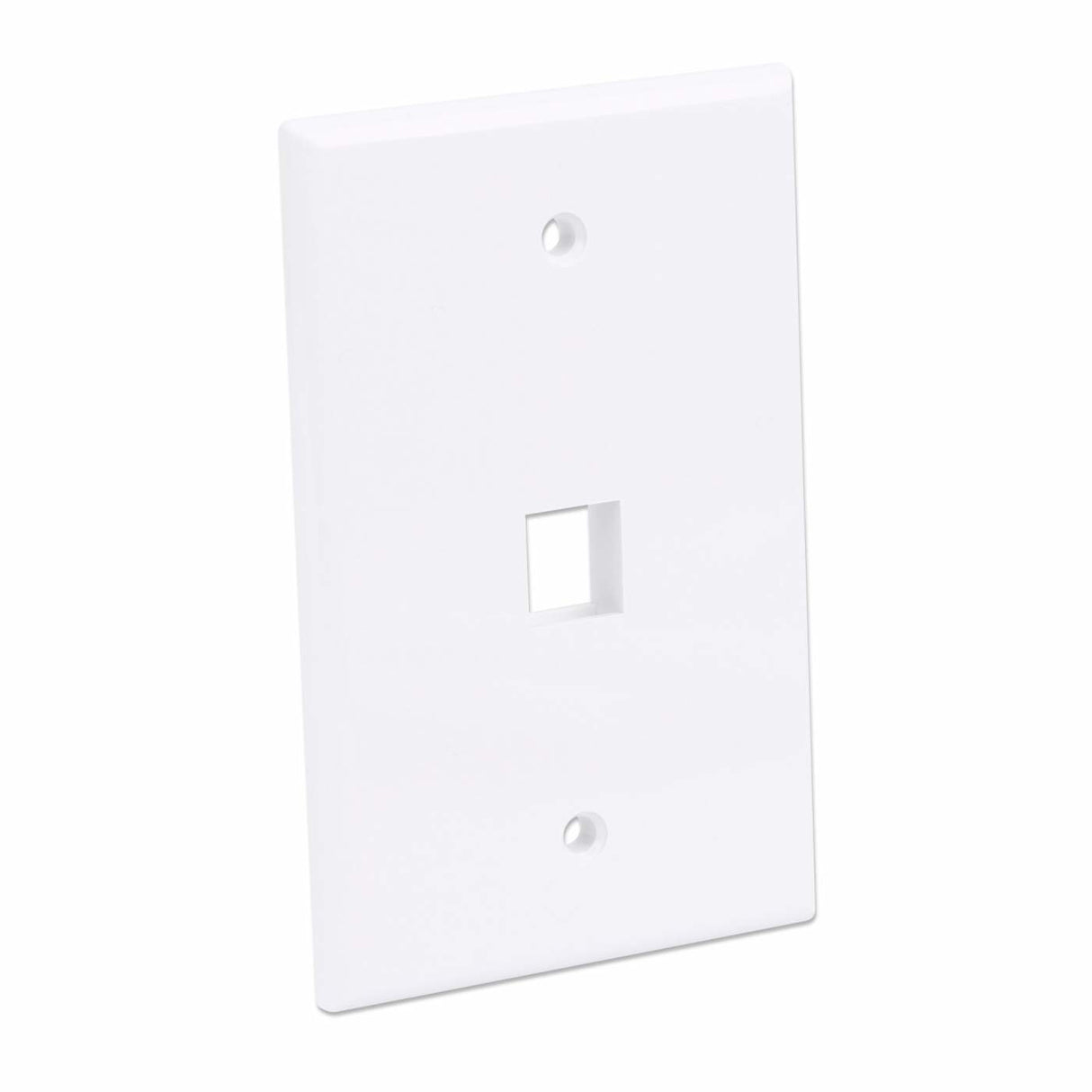 Intellinet 1-Outlet Oversized Keystone Wall Plate, White