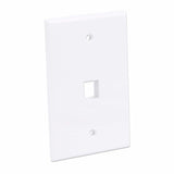 Intellinet 1-Outlet Oversized Keystone Wall Plate, White