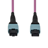 StarTech.com 2m (6ft) MTP®/MPO Fiber Optic Cable, 12F Type-B, OM4 Multimode MTP/PC Female Fiber Patch Cable, 50/125µm, OFNP Plenum, MTP-12 Fiber Jumper Cord